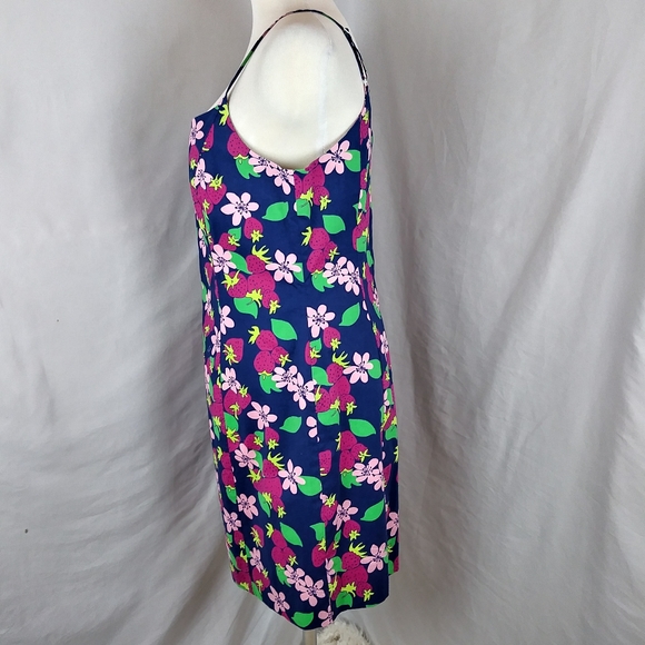 💣Sold Lily Pulitzer Mini strawberry Navy Dress 8 - Picture 2 of 7